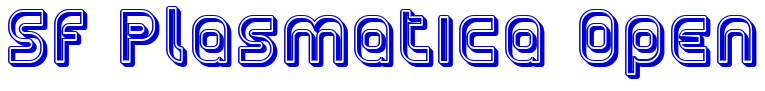 SF Plasmatica Open font